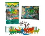 Gulliver Playset Tapete Pequeno Zool�gico Figuras, Arvore e Cercas